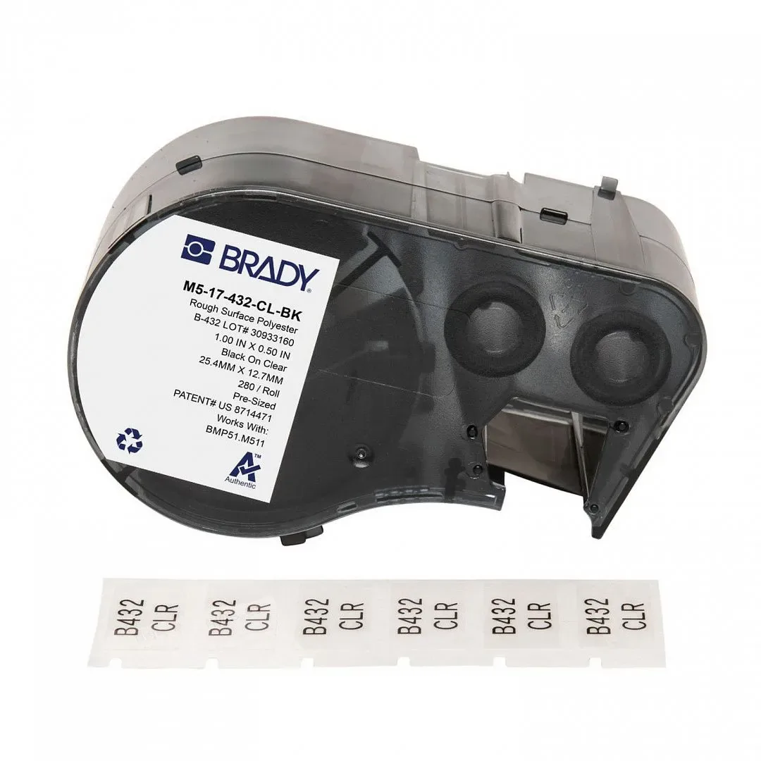 Этикетка BRADY M5-17-432-CL-BK